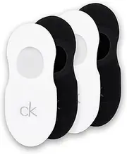 [Calvin Klein] Women's High Cut Footie (Pack of 4), Black/White
