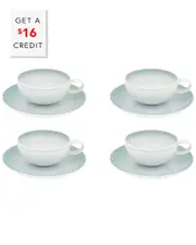 Vista Alegre Venezia Tea Cup And Saucers (Set Of 4) with $16 Credit