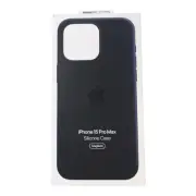 O1. Apple Silicone Case with MagSafe for iPhone 15 Pro Max - Black