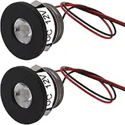 Mini LED Spotlights, 12V 1inch Recessed Ceiling Showcase Display Under-Cabinet Lights Fixture, Ceiling Recessed Light, 15 Degrees, 30,000 Hours Lifespan, DIY Spot Lights Lighting