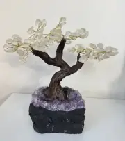 Quartz Gem Tree/Crystal Tree (L) 24 branches, 120 Crystals TR062