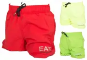 Junior sea or pool boxer EA7 EMPORIO ARMANI article 906005 7P772 SEA WORLD BW CO