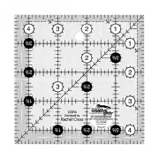 4 1/2" x 4 1/2" Turn-a-Round Non-Slip Quilt Ruler from Creative Grids, #CGR4