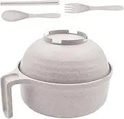 Microwave Ramen Cooker, Ramen Noodle Bowl with Chopsticks and Spoon, Dishwasher-Safe Pasta Cooker, Multiple Uses, Convenient Meal Prep, 11cm, for Ramen, Noodles, Pasta