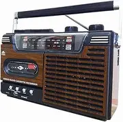 Retro Vintage Radio, Tape Player with High-Performance Speaker, Supports Battery and Charging Cable Power Supply, AM FM SW 4 Bands Radio Receiver for Listening in The Morning or Daily Commute