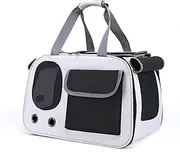 Dotala Collapsible Airline Approved Pet Carrier for Cats & Dogs up to 17 lbs – Soft-Sided Travel Carrier with Breathable Mesh, Roll-Up Curtain & Easy-Clean Design (Grey+Black)