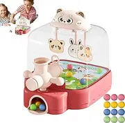 Kids Pinball Machine - Tabletop Shooter Game Toy - Cute Bear Pinball Machine for Boys Girls Over 3 Years Old, Funny Reaction Training Arcade Tabletop Game