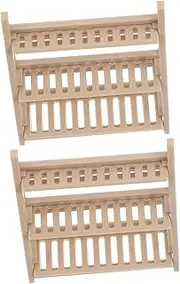 UPKOCH Dollhouse Cabinet Set Plastic Miniature Storage Shelves for Micro Landscape Decor
