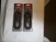 2 RADIO SHACK 4202539 6-FT AUDIO Y-CABLE RCA MALE TO DUEL RCA MALE 42-2539