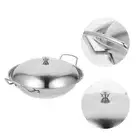 Frying Pan Household Kitchenware Stainless Steel Wok Pan Restaurant Cooking