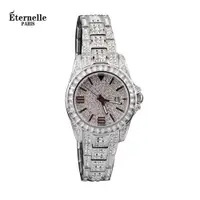 在飛比找ETMall東森購物網優惠-法國Eternelle鑲奧地利水晶腕表 歐美珠寶風時裝表氣質
