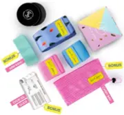 Resis|tance Booty Bands Set: 3+1 Non-Slip Fabric Exercise Bands for Butt, Leg &