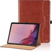 Case for Lenovo Tab M9 (9 Inch) TB-310FU 2023 / Nook 9 Inch Lenovo Tablet (2024) PU Leather Protective Case with Pocket and Pen Holder, Smart Cover with Stand Function - Brown
