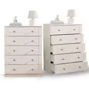 10 Drawer Chest of Drawers Tallboy Dresser - 2 Set Bundle - Stylish and Durable Bedroom Storage