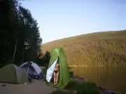Portable Pop Up Instant Tent for Changing Clothes Shower Toilet Bathroom Green