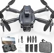 Drone with Brushless Motor 1080P HD Camera for Beginners Adults, M°max Foldable FPV Drone 3 Batteries with One Button Take Off, Headless Mode, 360° Flips