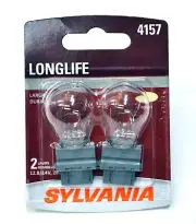 Sylvania Long Life 4157 28.5/8.3W Two Bulbs DRL Daytime Light Replacement OE Fit
