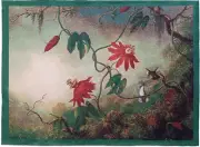 Signare Wall Hanging Passion Flower Hummingbird