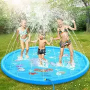 Kids Splash Sprinkler Water Play Pad Mat Inflatable Spray Pool Toy 170cm - Asstd