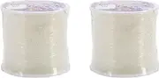 Pepperell Stretch Magic 1mm Bead and Jewelry Cord, 100m, Clear (2 Pack)