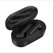DT-5 TWS bluetooth 5.0 Earphone HiFi CVC8.0 Noise Cancelling Wireless Earbuds 2000mAh Power Bank Handsfree Headphone BLACK COLOR