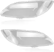 BYBDQKTVEH 2pcs Car Front Head Light Lamp Cover Waterproof Clear Lens Auto Shell Cover - Left & Right Compatible with Mazda 3 2006-2012 Shell