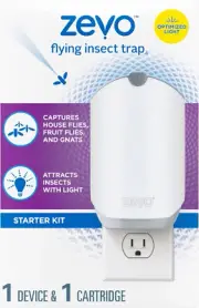Zevo Flying Insect Trap for Indoors: Light Trap Captures Fruit Flies, Gnats a...