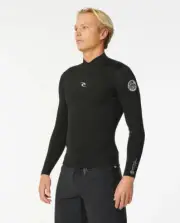 Rip Curl Dawn Patrol 1.5mm Wetsuit Jacket - Men's - Large / Black