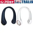 Summer Mute Leafless Air Cooling Hanging Neck Fan for Outdoor Sports Travel