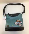 NEW Chala Sweet Messenger BICYCLE Crossbody Purse Bag Vegan Faux Leather NWT