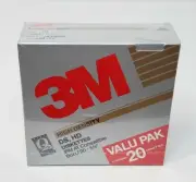 3M High Density DS HD IBM AT Compatible Box of 20 51/4" Diskettes Factory Sealed