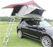 Customized Roof Tent Car Aluminum Soft Shell Roof Top Tents Compatible For Camping Rooftop Tent 4 Person Compatible For Camping Custom(Khaki)