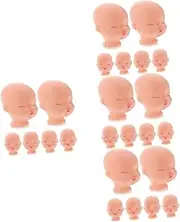 [SEWOART] Kewpie Doll 40 Pcs Vinyl Doll Head Tiny Heads for Crafts DIY Doll Heads Doll Small Heads Dolls Heads Practical Doll Head Toy DIY Parts Doll Supplies Doll Head Sculpt Plush Doll Heads Toy
