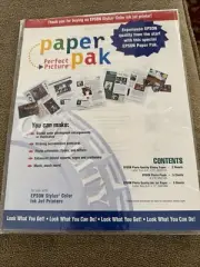 Epson Perfect Picture Sample Pak For Epson Ink Jet Printers 8.5”x11” (JL)