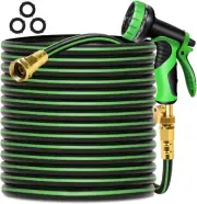 Garden Hose 100 Ft Water Hose Flexible Durable 5 Layers TPV No Kink Lightweight