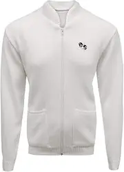 [G5 APPAREL] Game Bowls Logo Zipper Medium White