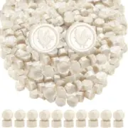 Pearl White Wax Seal Beads, 300 Pieces Octagon Sealing Wax Beads for Letters, C