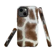 For Apple iPhone 13 mini Case, Armour Back Cover, Giraffe Pattern