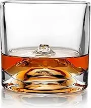 Fuji Crystal Whiskey Glasses, 8.7 x 8.7 x 8.2 cm (Set of 2)