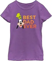 [Disney] Girl's Mickey & Friends Father's Day Best Goofy Dad Ever T-Shirt