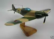 Supermarine Spitfire UK WW2 Airplane Desk Wood Model Big New