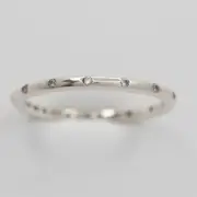 New Authentic Pandora Ring Droplets Multiple Size 190945CZ W Suede Pouch
