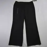 NEW Nicole Miller 16 Brown Mid Rise Easy Care Perfect Trouser Womens Dress Pants