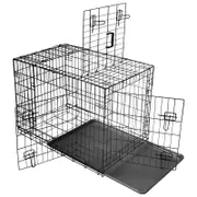 FLOOFI Foldable Metal Dog Cage 36"