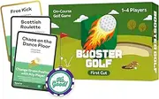 Booster Golf: A Card Game You Play on The Course - 1-6 Players - Take Your Game to Ridiculous New Levels - On-Course Golf Game Enhancer - for Beginners and Pros - Fun Golf Games - Multiple Game Types
