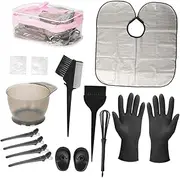 Ipetboom Hair Coloring Kit Set Brush Bowl Dyeing Tools for Home Salon Stylish Kit for Women