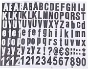 Uonlytech Self-adhesive Alphanumeric Stickers Inch Mailbox Number Decals for Books Fridges Mobiles Journals Calendars