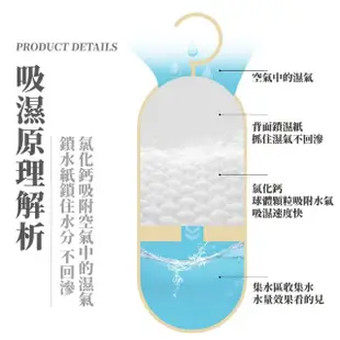 【家用乾爽】可掛式衣櫃除溼盒-附補充包1入(除濕劑 防潮劑 防霉 乾燥劑 吸濕袋 除溼袋 集水袋 衣櫥)