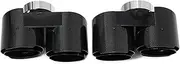Quad Exhaust Tip Compatible For BMW 3 Series G20 G21 330i 330e 2019+ Tailtip Muffler Tip Exhaust Tip Carbon Fiber M Performance Nozzle(Carbon Fiber D)