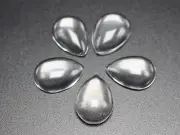 100 Transparent Clear Teardrop Dome Flatback Glass Cabochon 10X14mm